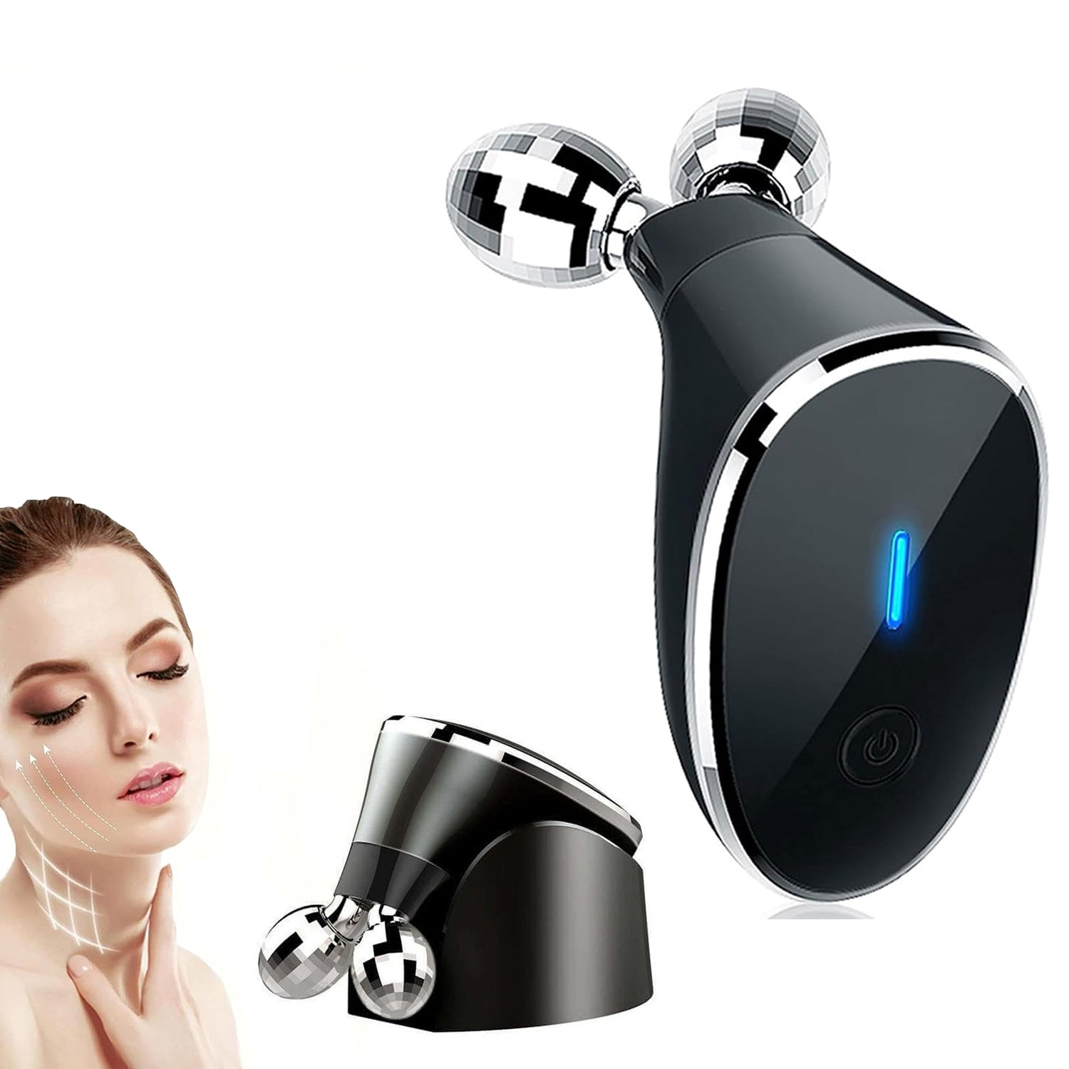 Microcurrent- Facial- Device Micro Current Face Massager Roller (1 Pc) Microcurrent- Facial- Device Micro Current Face Massager Roller (1 Pc)
